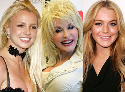 Britney Spears, Dolly Parton, Lindsay Lohan Britney Spears, Dolly Parton, Lindsay Lohan