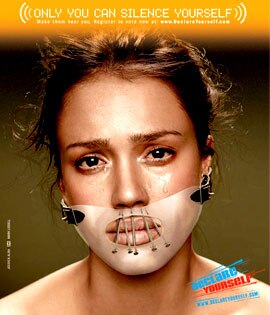 Jessica Alba Declare Yourself ad Jessica Alba Declare Yourself ad