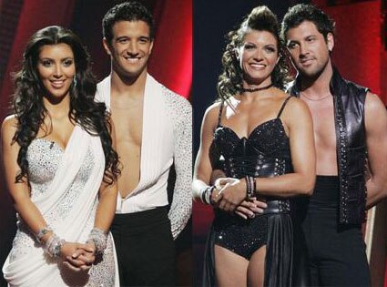 Kim Kardashian, Mark Ballas, Misty May-Treanor, Maksim Chmerkovskiy, Dancing with the Stars Kim Kardashian, Mark Ballas, Misty May-Treanor, Maksim Chmerkovskiy, Dancing with the Stars