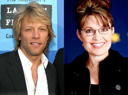 Jon Bon Jovi, Sarah Palin Jon Bon Jovi, Sarah Palin