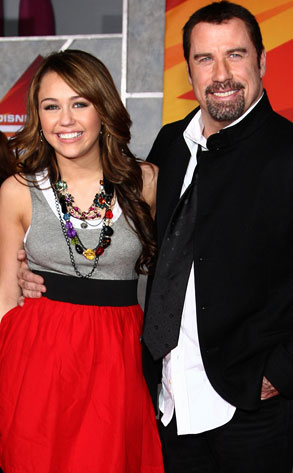 Miley Cyrus, John Travolta Miley Cyrus, John Travolta
