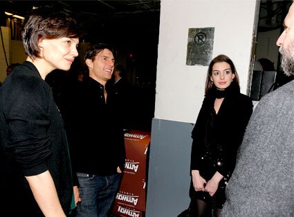 Katie Holmes, Tom Cruise, Anne Hathaway, Gerrard Hathaway Katie Holmes, Tom Cruise, Anne Hathaway, Gerrard Hathaway