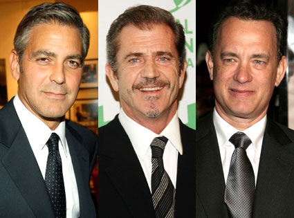 George Clooney, Mel Gibson, Tom Hanks George Clooney, Mel Gibson, Tom Hanks