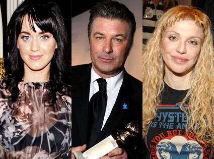 Katy Perry, Alec Baldwin, Courtney Love Katy Perry, Alec Baldwin, Courtney Love