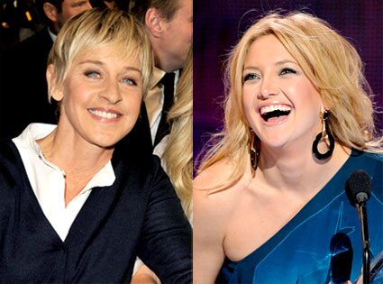 Ellen DeGeneres, Kate Hudson Ellen DeGeneres, Kate Hudson