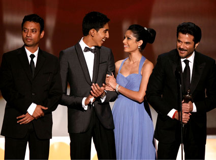 Irrfan Khan, Dev Patel, Freida Pinto, Anil Kapoor, Slumdog Millionaire, Screen Actors Guild Awards Irrfan Khan, Dev Patel, Freida Pinto, Anil Kapoor, Slumdog Millionaire, Screen Actors Guild Awards