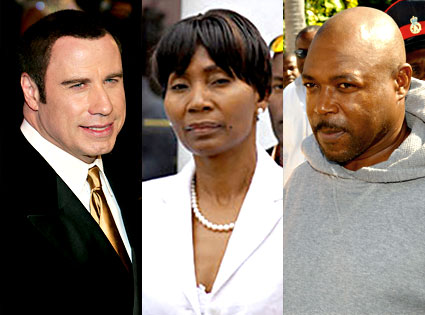 John Travolta, Pleasant Bridgewater,Tarino Lightbourne John Travolta, Pleasant Bridgewater,Tarino Lightbourne