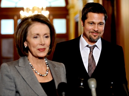 Nancy Pelosi, Brad Pitt Nancy Pelosi, Brad Pitt