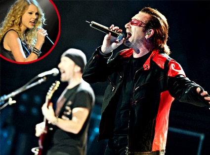 U2, Bono, Edge, Taylor Swift U2, Bono, Edge, Taylor Swift