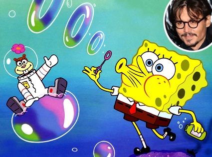 Sponge Bob SquarePants, Johnny Depp Sponge Bob SquarePants, Johnny Depp