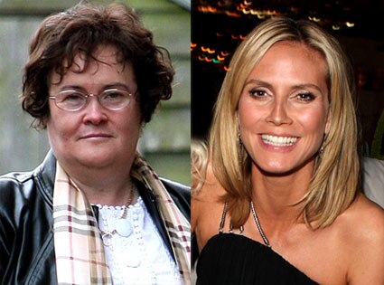 Susan Boyle, Heidi Klum Susan Boyle, Heidi Klum