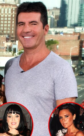 Simon Cowell, Katy Perry, Victoria Beckham Simon Cowell, Katy Perry, Victoria Beckham