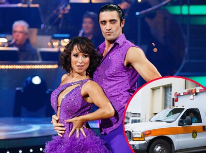 Dancing With the Stars, Cheryl Burke, Giles Marnin, Ambulance Dancing With the Stars, Cheryl Burke, Giles Marnin, Ambulance