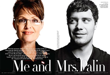 Sarah Palin, Levi Johnston, Vanity Fair Magazine, Inside Sarah Palin, Levi Johnston, Vanity Fair Magazine, Inside