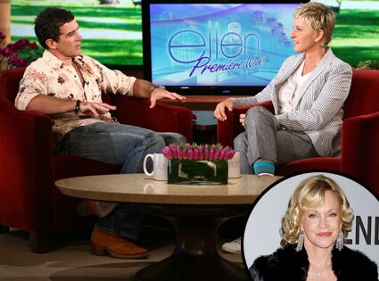 Ellen DeGeneres, Antonio Banderas, Melanie Griffith Ellen DeGeneres, Antonio Banderas, Melanie Griffith