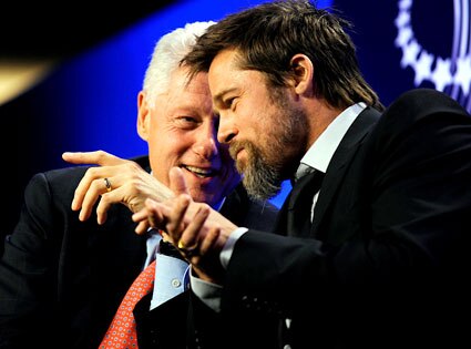 Brad Pitt, Bill Clinton Brad Pitt, Bill Clinton
