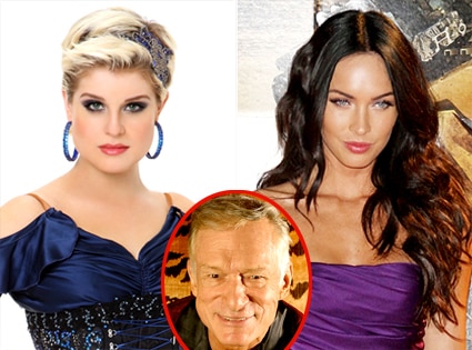 Kelly Osbourne, Megan Fox, Hugh Hefner Kelly Osbourne, Megan Fox, Hugh Hefner