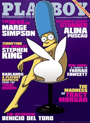 Marge Simpson, Playboy, Cover Marge Simpson, Playboy, Cover