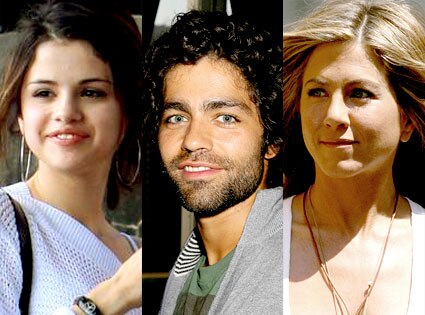 Selena Gomez, Adrian Grenier, Jennifer Aniston Selena Gomez, Adrian Grenier, Jennifer Aniston