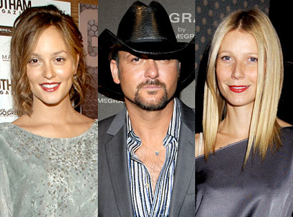 Leighton Meester, Tim McGraw, Gwyneth Paltrow Leighton Meester, Tim McGraw, Gwyneth Paltrow