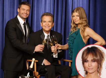 Ryan Seacrest, Dick Clark, Fergie, Jennifer Lopez Ryan Seacrest, Dick Clark, Fergie, Jennifer Lopez