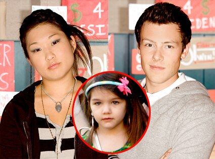 Cory Monteith, Jenna Ushkowitz, Suri Cruise Cory Monteith, Jenna Ushkowitz, Suri Cruise