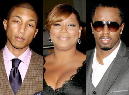 Pharrell, Queen Latifah, Sean 'Diddy' Combs Pharrell, Queen Latifah, Sean 'Diddy' Combs