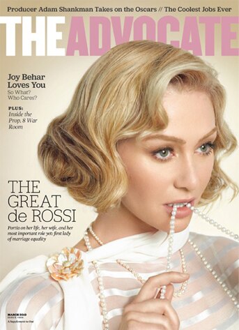 Porta de Rossi, The Advocate cover Porta de Rossi, The Advocate cover