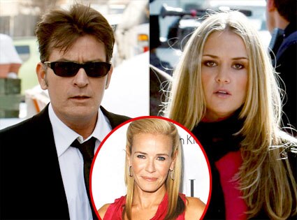 Charlie Sheen, Brooke Mueller, Chelsea Handler Charlie Sheen, Brooke Mueller, Chelsea Handler