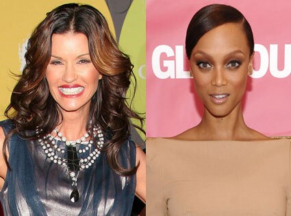Janice Dickinson, Tyra Banks Janice Dickinson, Tyra Banks