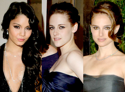 Vanessa Hudgens, Kristen Stewart, Natalie Portman Vanessa Hudgens, Kristen Stewart, Natalie Portman