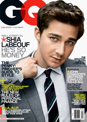 Shia LaBeouf, GQ, Cover Shia LaBeouf, GQ, Cover