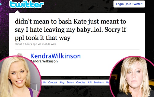 Kendra Wilkinson, Twitter, Kate Gosselin Kendra Wilkinson, Twitter, Kate Gosselin
