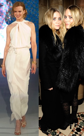 Nicole Kidman, Mary-Kate Olsen, Ashely Olsen Nicole Kidman, Mary-Kate Olsen, Ashely Olsen