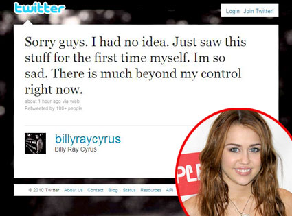 Billy Ray Cyrus, Twitter, Miley Cyrus Billy Ray Cyrus, Twitter, Miley Cyrus