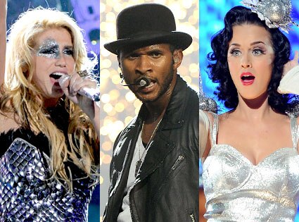 Kesha, Usher, Katy Perry Kesha, Usher, Katy Perry
