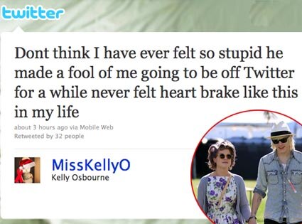 Kelly Osbourne, Luke Worrall, Twitter Kelly Osbourne, Luke Worrall, Twitter