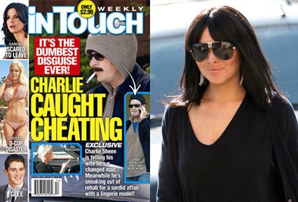 Charlie Sheen, In Touch Magazine, Cover, Lindsay Lohan Charlie Sheen, In Touch Magazine, Cover, Lindsay Lohan