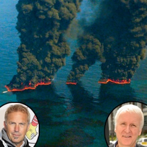 Kevin Costner, James Cameron, Mexico Oil Spill Kevin Costner, James Cameron, Mexico Oil Spill