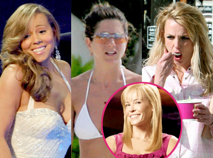 Mariah Carey, Jennifer Aniston, Britney Spears, Chelsea Handler Mariah Carey, Jennifer Aniston, Britney Spears, Chelsea Handler