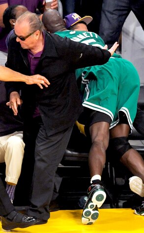 Kevin Garnett, Jack Nicholson Kevin Garnett, Jack Nicholson