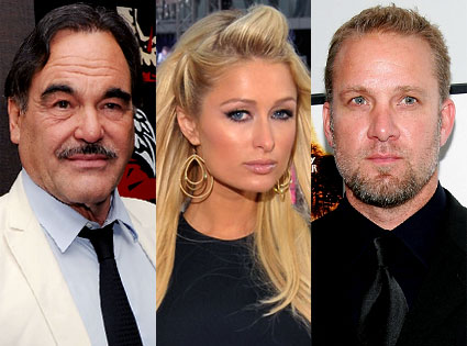 Oliver Stone, Paris Hilton, Jesse James Oliver Stone, Paris Hilton, Jesse James