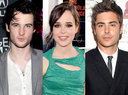 Tom Sturridge, Ellen Page, Zac Efron Tom Sturridge, Ellen Page, Zac Efron