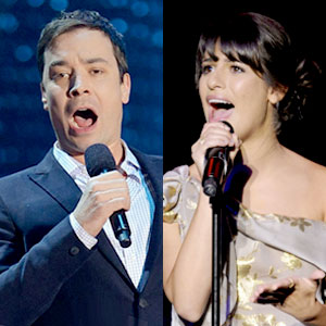 Jimmy Fallon, Lea Michele Jimmy Fallon, Lea Michele