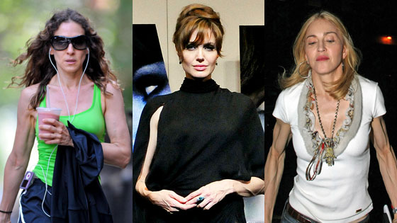 Sarah Jessica Parker, Angelina Jolie, Madonna Sarah Jessica Parker, Angelina Jolie, Madonna