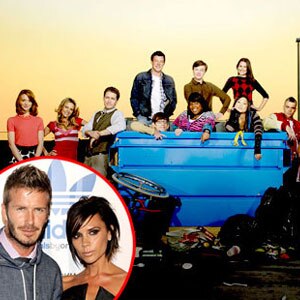 Glee Cast, David Beckham, Victoria Beckham Glee Cast, David Beckham, Victoria Beckham