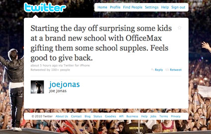 Joe Jonas, Twitter Joe Jonas, Twitter