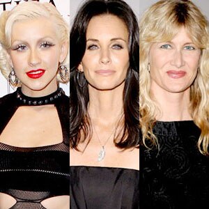 Christina Aguilera, Courteney Cox, Laura Dern Christina Aguilera, Courteney Cox, Laura Dern