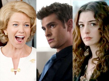 Diane Lane, Secretariat, Andrew Garfield, The Social Network, Anne Hathaway, Love and Other Drugs Diane Lane, Secretariat, Andrew Garfield, The Social Network, Anne Hathaway, Love and Other Drugs