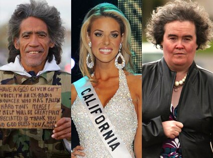 Ted Williams, Carrie Prejean, Susan Boyle Ted Williams, Carrie Prejean, Susan Boyle